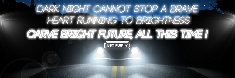 Dark night cannot stop a brave heart running to brightness.  Dark night cannot stop a brave heart running to brightness.
